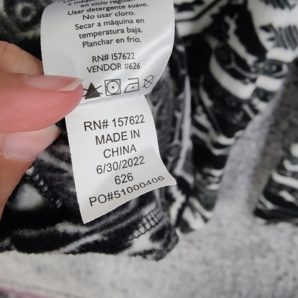 Eddie Bauer Fleece Pullover Aztec Southwestern Quarter Zip Cozy Comfy Womens XXL - Picture 9 of 10